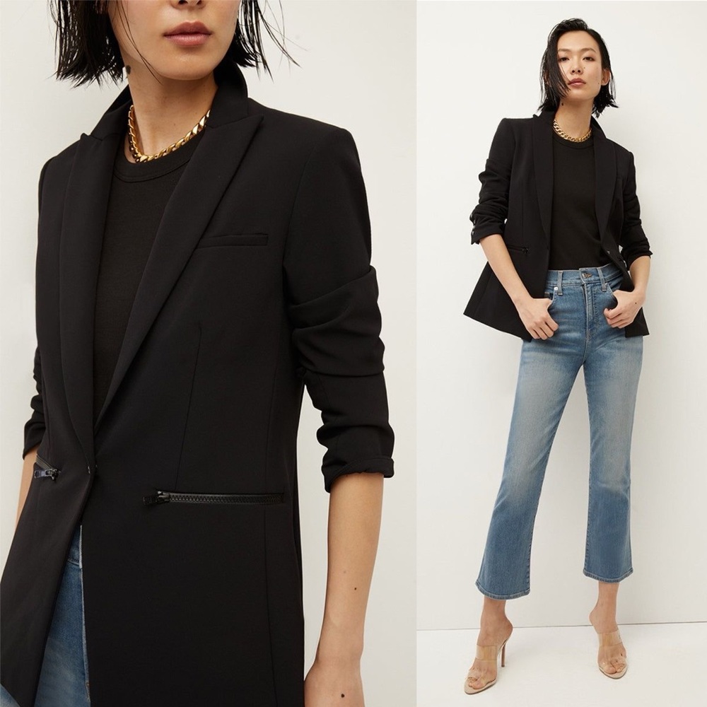 Veronica Beard Iconic Scuba Dickey Jacket Blazer Black - Picture 13 of 13